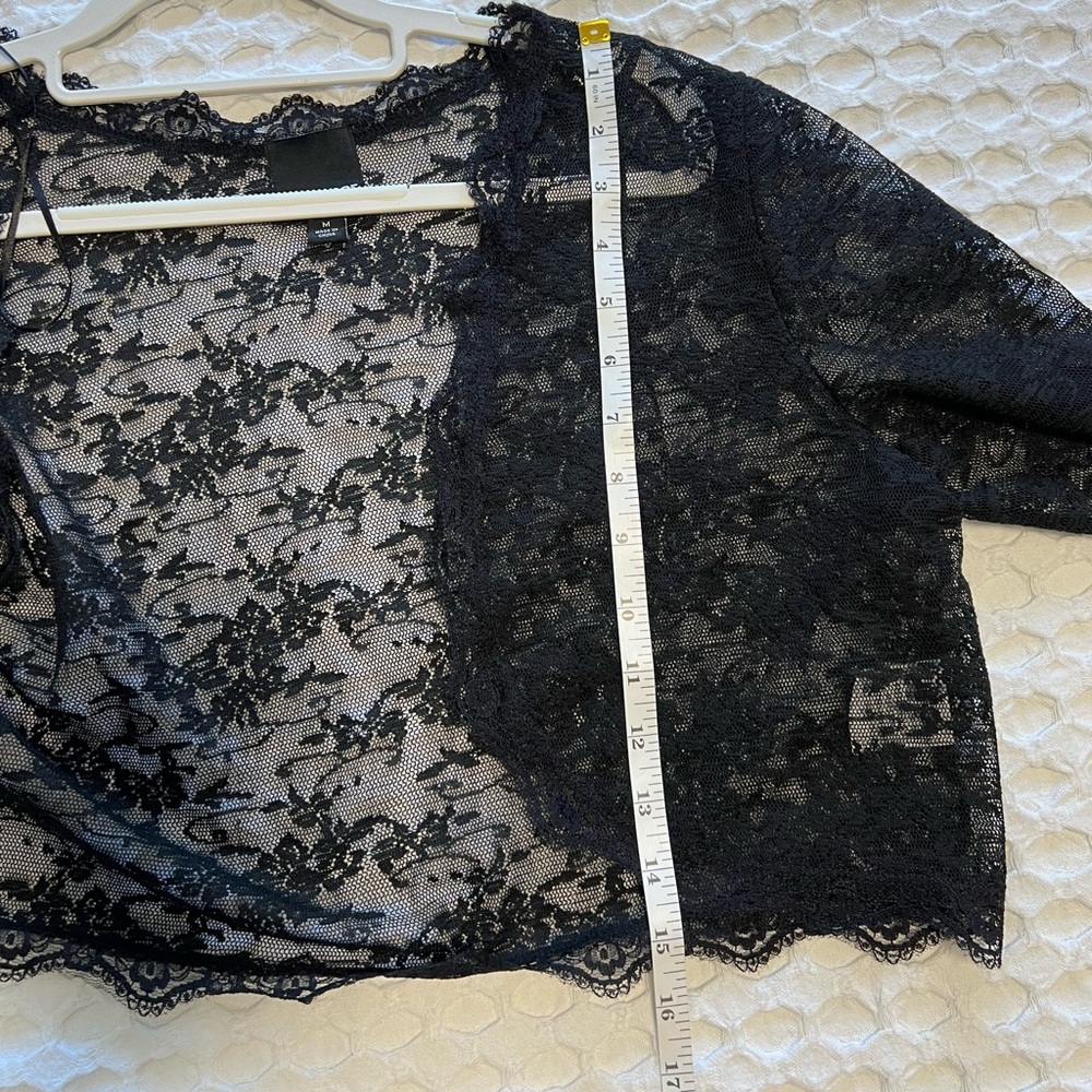 Melrose Black Lace Shrug Bolero - Picture 6 of 7